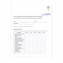 Menopause Symptom Sheet