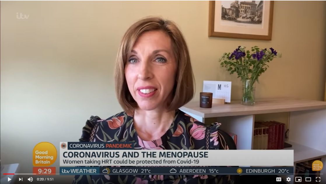 Dr Newson on ITV's Lorraine Show Oestrogen & COVID19 Newson Health