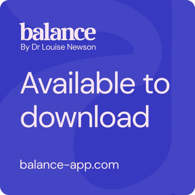 balance the new menopause app designed to empower Dr Louise Newson