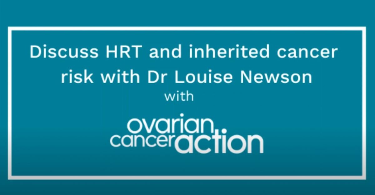HRT Q&A with Ovarian Cancer Action UK Newson Health