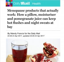 Products which may help menopausal women